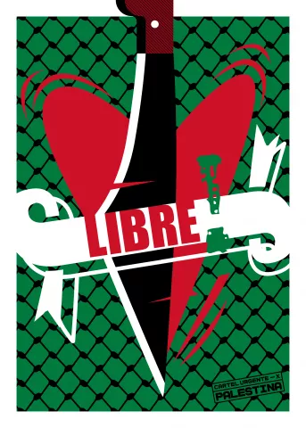 Cartel Urgente X Palestina | Robertiko Ramos | Cuba